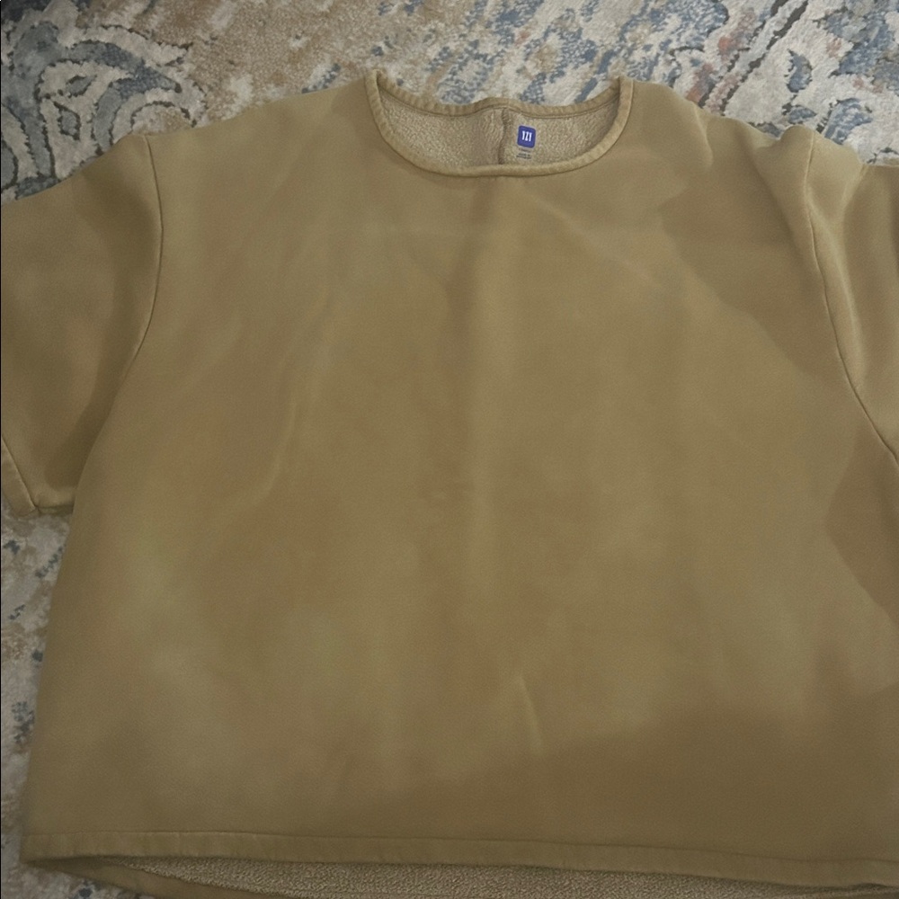 Yeezy GAP oversized Tan short sleeved Sweatshirt